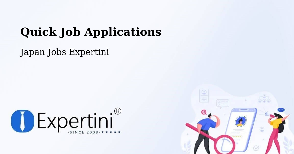 Quick Apply Feature – Yuzawa - Japan Jobs Expertini